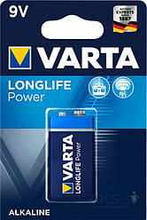 Батарейка Крона Varta LONGLIFE Power 6LR61/6LF22 Alkaline