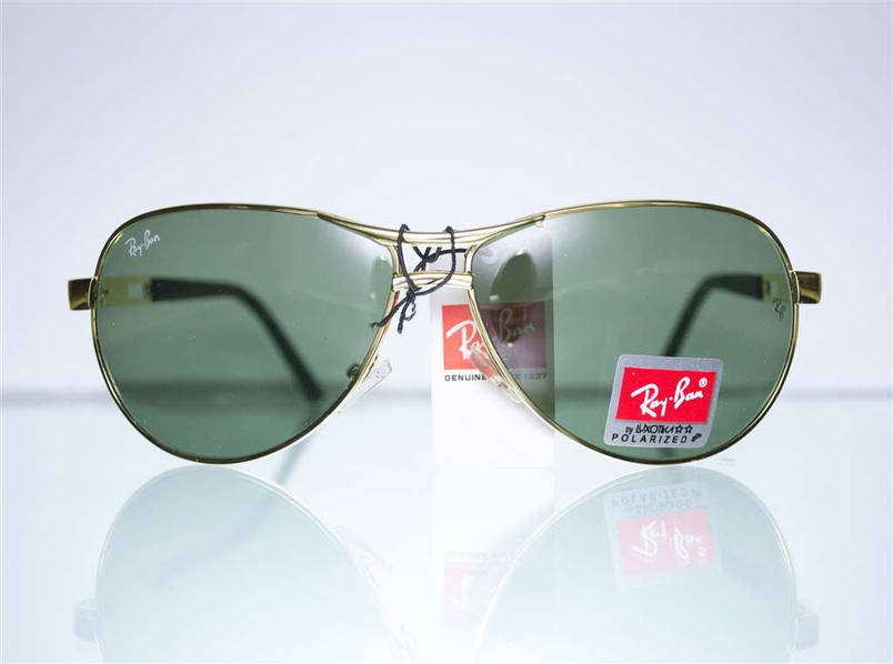 Окуляри Ray-Ban Aviator сонцезахисні - Золоті - 8125, фото 2