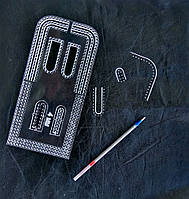 Шаблон №1 акриловый. Лекало. Шаг разметки 4мм для кроя сумок, кошельков и других кожанных изделий