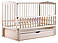 Ліжко Babyroom Веселка DVMYO-3 маятник, ящик, відкидний бік бук слонова кістка, фото 5