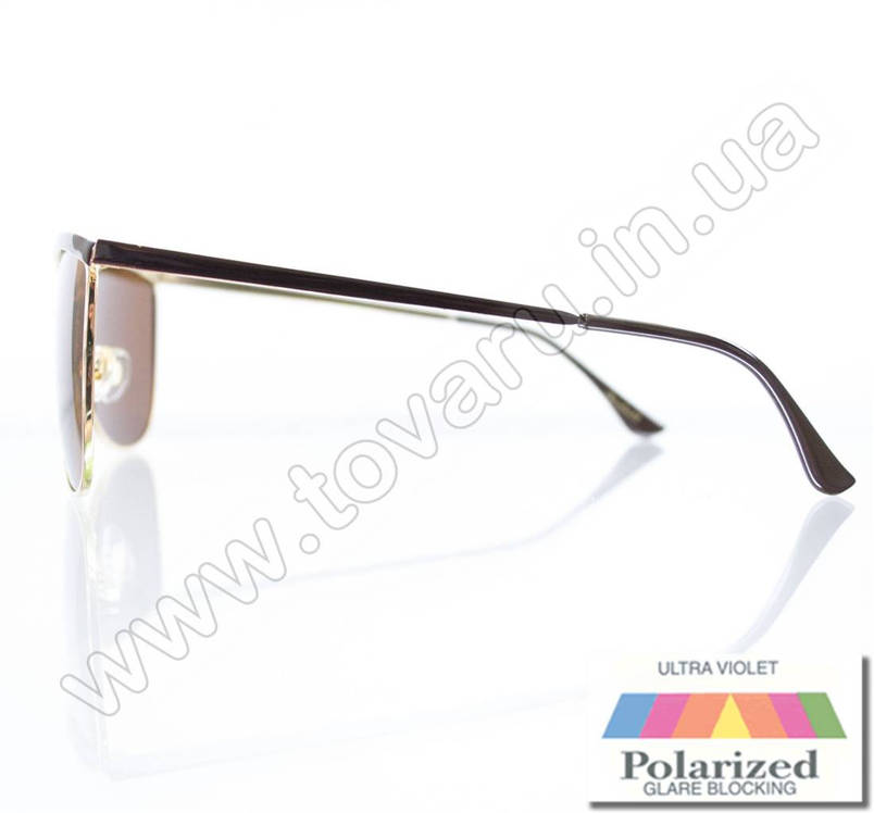 Окуляри жіночі сонцезахисні поляризаційні - Коричневі (коричнева лінза) - 015194, фото 3