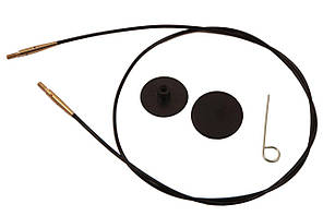 Волосінь чорна з позолотою 20 см для створення кругових спиць завдовжки 40 см KnitPro
