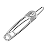 Зажим для волосся Primo Safety Pin - Silver, фото 3