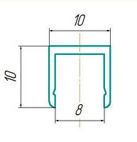 П-8-Р Торцевой профиль 8мм