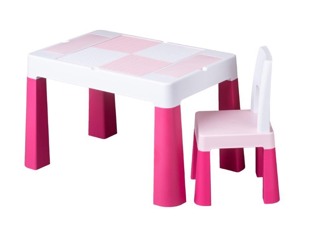 910 Комплект дитячих меблів Tega Baby MULTIFUN (стіл + стільчик) (рожевий (Pink))), фото 1