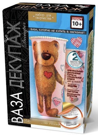 Ваза декупаж Danko Toys 2 - фото 1 - id-p870808188