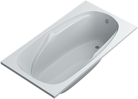 Акрилова ванна SWAN Simona 150х80х55 см прямокутна