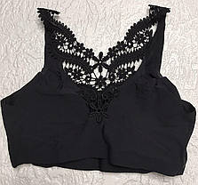 Топ жіночий безшовний із мереживом, фото 3