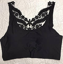 Топ жіночий безшовний із мереживом, фото 4