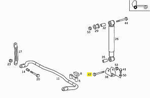 Болт амортизатора M14x74 Mercedes 814
