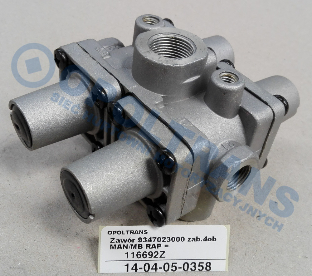 Кран четырехконтурный MAN, Mercedes 9347023000 14-04-05-0358 Mega, цена ...