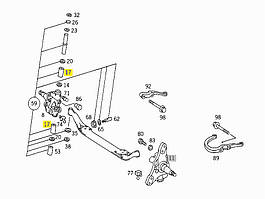 Ремкомплект шкворня Mercedes 609D-814D (голчастий підшипник)