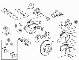 Ремкомплект супорта Knorr SB6/SB7 Mercedes Atego 1217