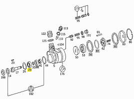 Підшипник ГУРа Mercedes 609D 0019812425 Mercedes-Benz