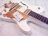 Електрогітара Fender Telecaster Thinline Double Bigsby White China, фото 8
