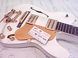 Електрогітара Fender Telecaster Thinline Double Bigsby White China, фото 7