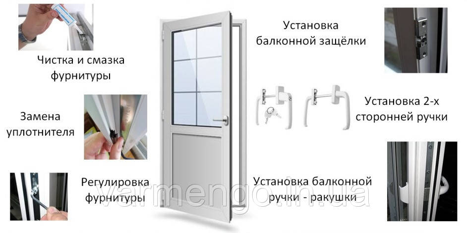 Ремонт балконних дверей в Києві