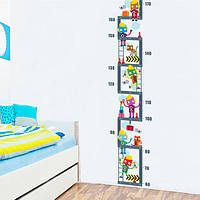 Інтер'єрна наклейка для вимірювання росту дитини Робот ростоювання