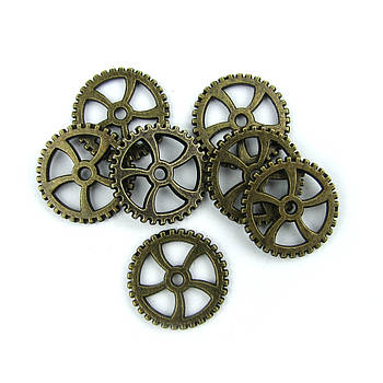 Металева шестерня 1шт, 18мм бронза SHR002