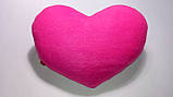 М'яка іграшка-подушка ручної роботи "Серце з любов'ю", рожеве, фото 7