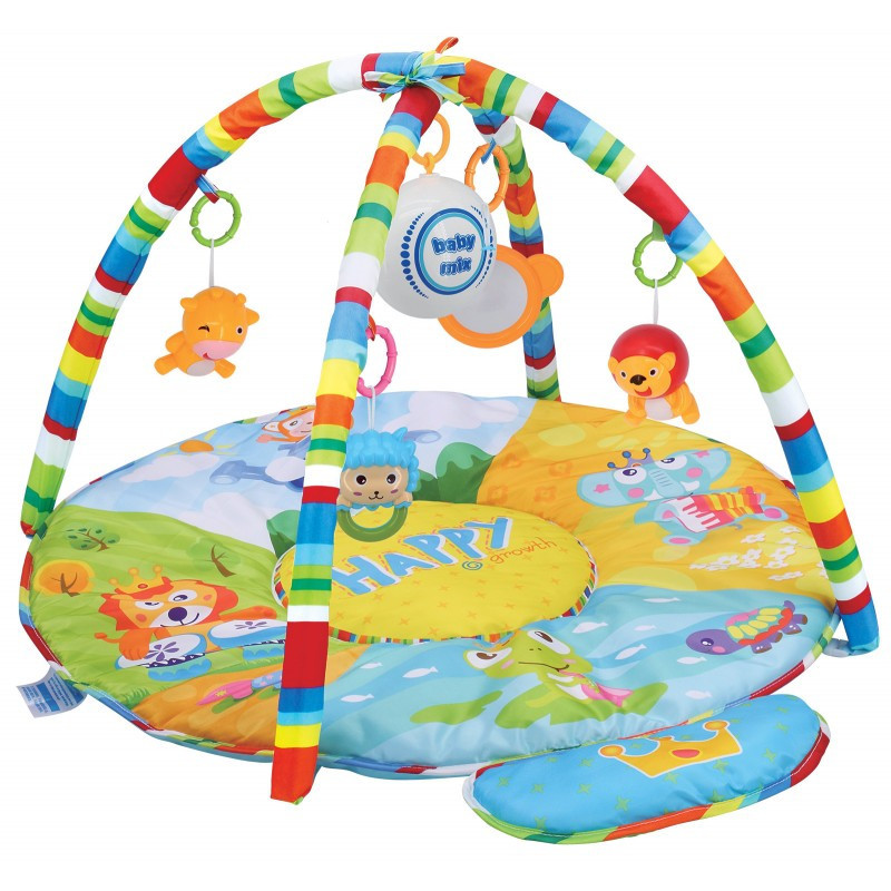 Дитячий музичний ігровий розвиваючий килимок Baby Mix HS-789-13 Сафарі