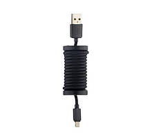 Кабель USB Lightning Hoco Silica gel storage 1.1M 2.1A U12 Black