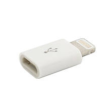 Переходник microUSB iPhone5 Extradigital White KBA1648