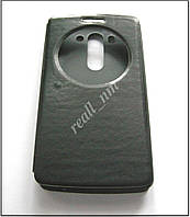 Чорний чохол-книжка Air Case для смартфона LG G3 s (beats) D724 екошкіра PU