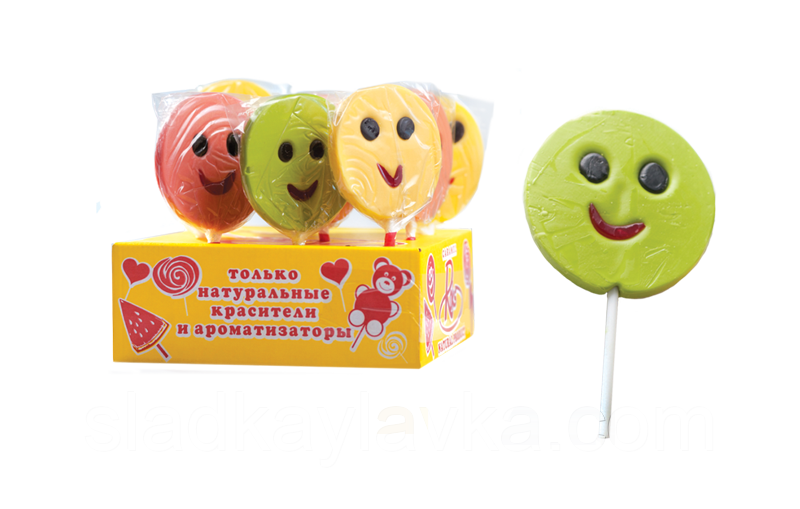 Льодяники на паличці Smile, 100 г, фото 1
