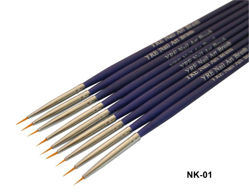 Набір пензлів для малювання, 9 шт. напівбузкова ручка