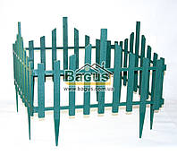 Забор для газона пластиковый 4 секции зеленый Алеана ALN-114042-1