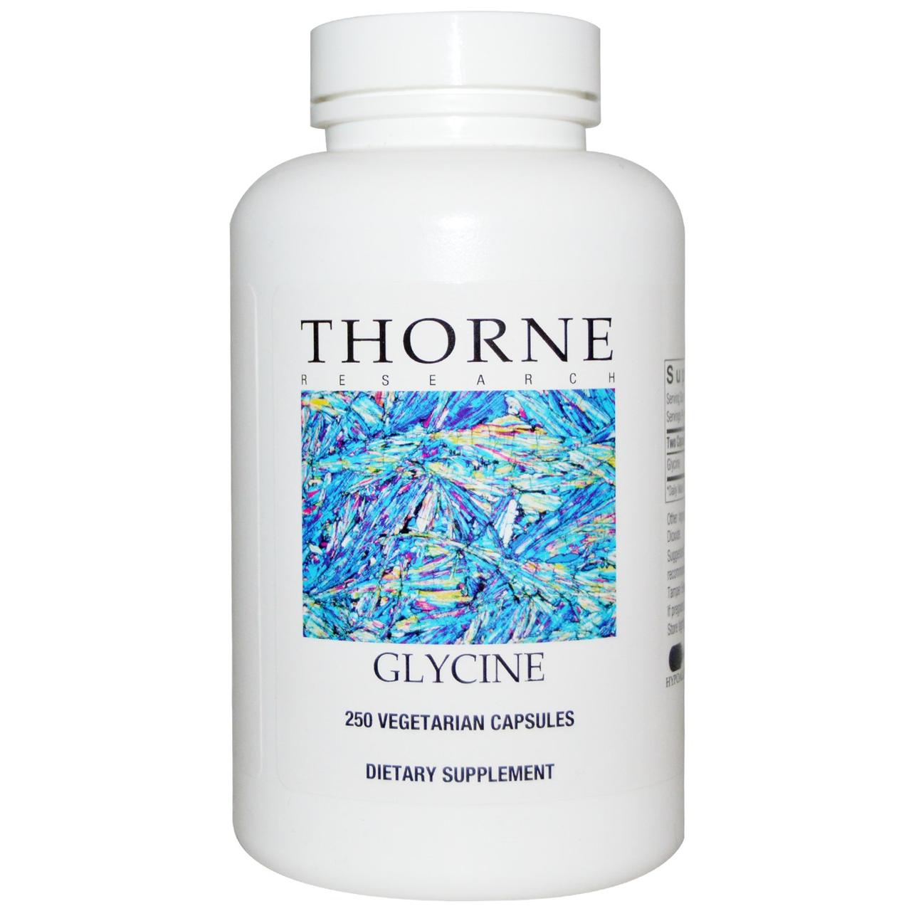 Гліцин, Thorne Research, 250 капсул