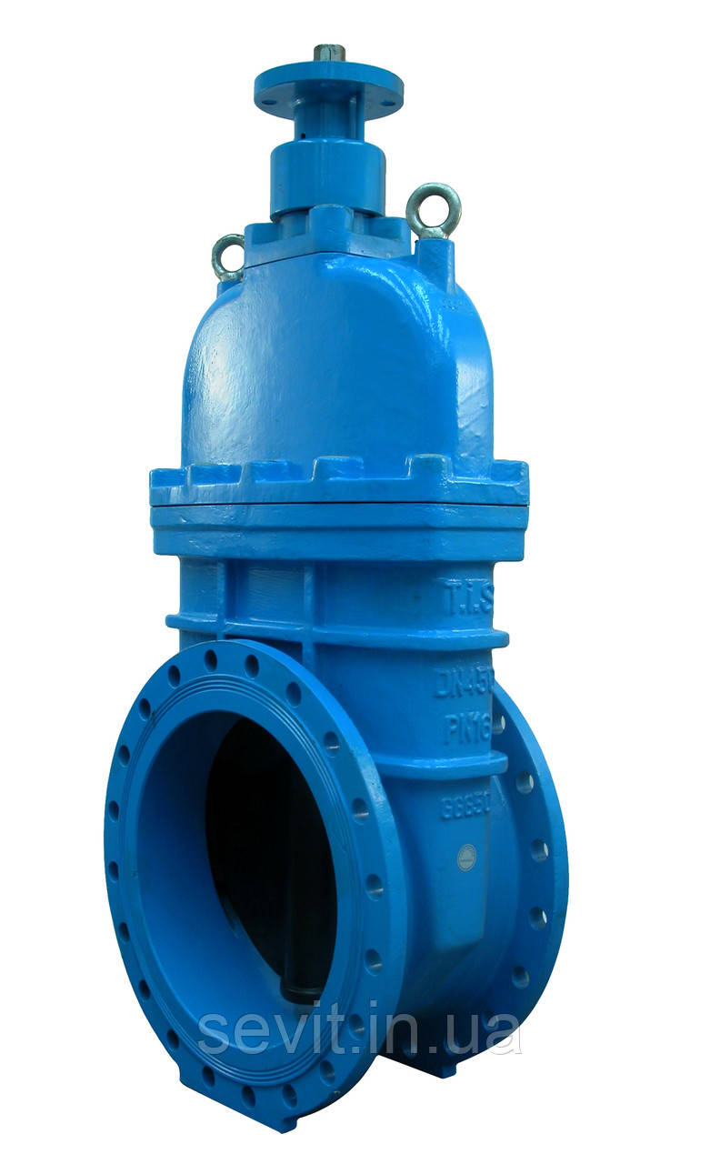 T.I.S SERVICE Засувка з погумованим клином під електропривод T.I.S. SERVICE A021 PMOT DN700 PN16, фото 1