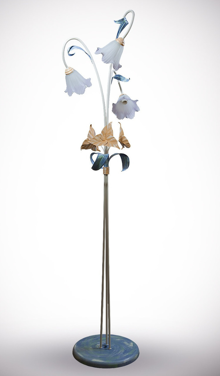 Торшер у стилі флористика 3-х ламповий, фото 1