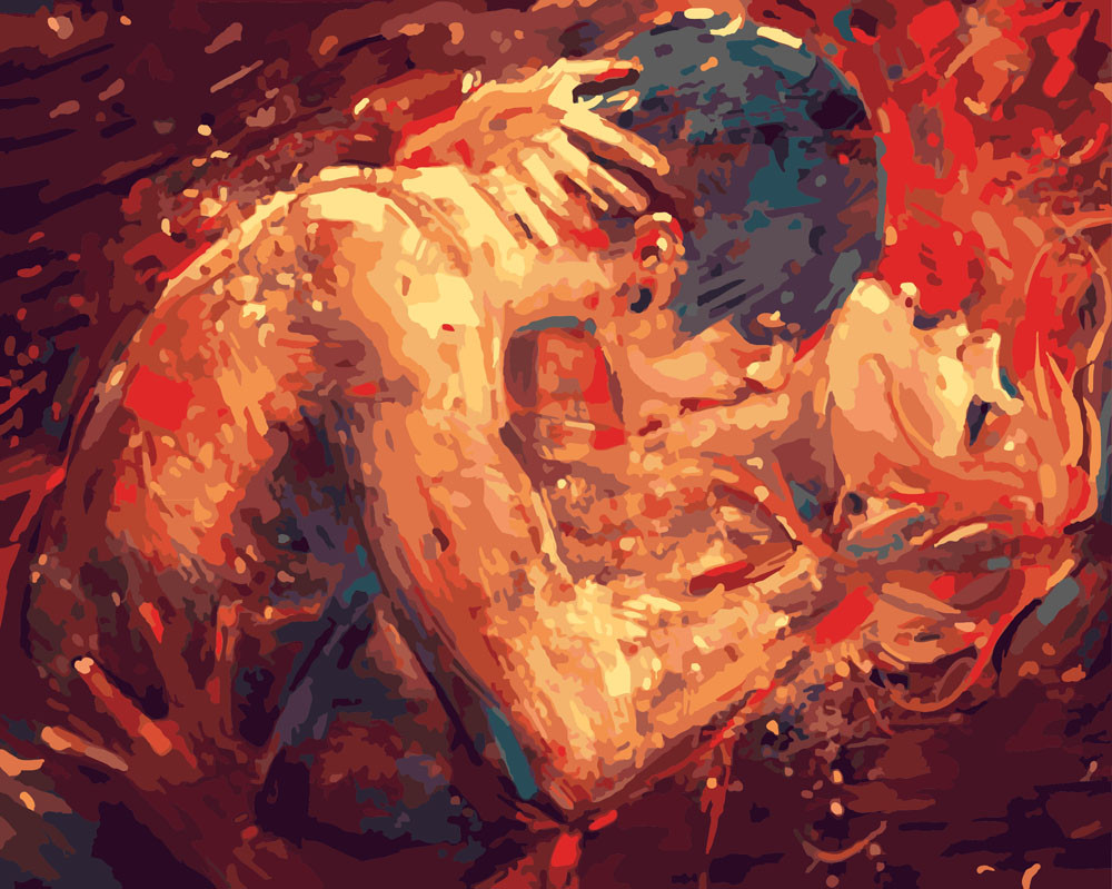 Картини за номерами BrushMe Вогненні обійми (BRM8333) 40 х 50 см, фото 1