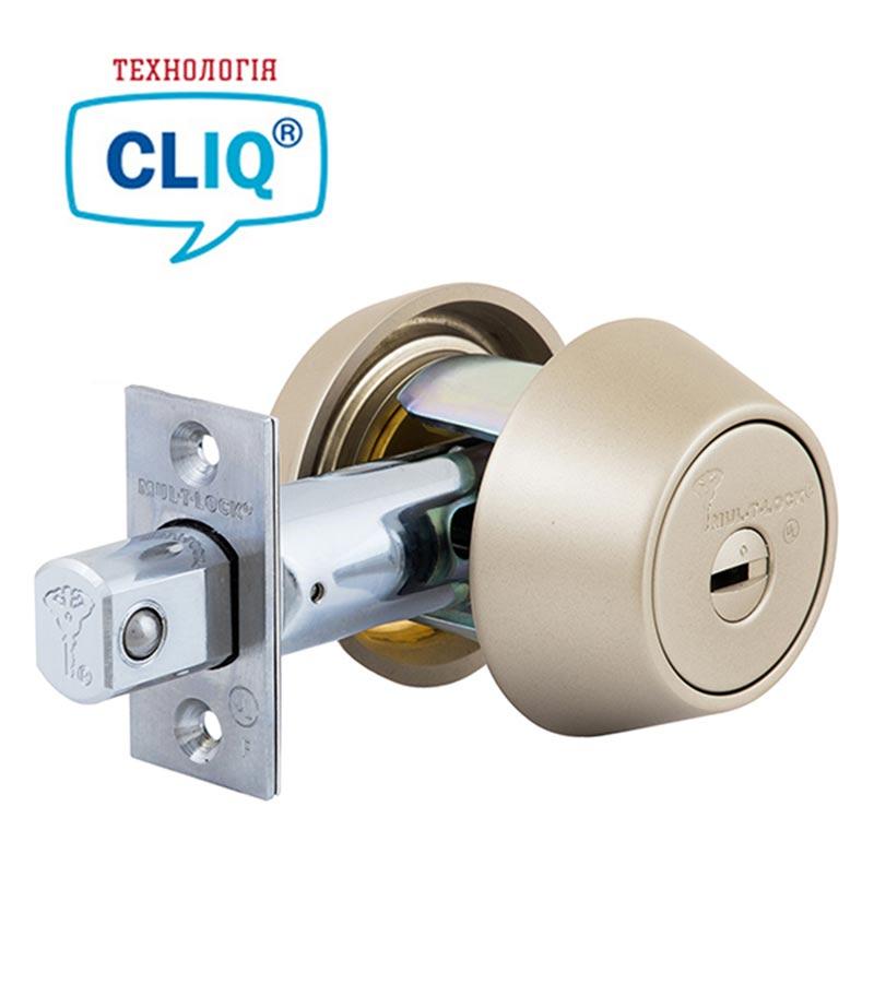 Замок врізний MUL-T-LOCK 1-WAY DEAD_BOLT HERCULAR SATIN_NICKEL UNIV BS60/70мм *INTERACTIVE+ CLIQ M/S (Ізраїль)