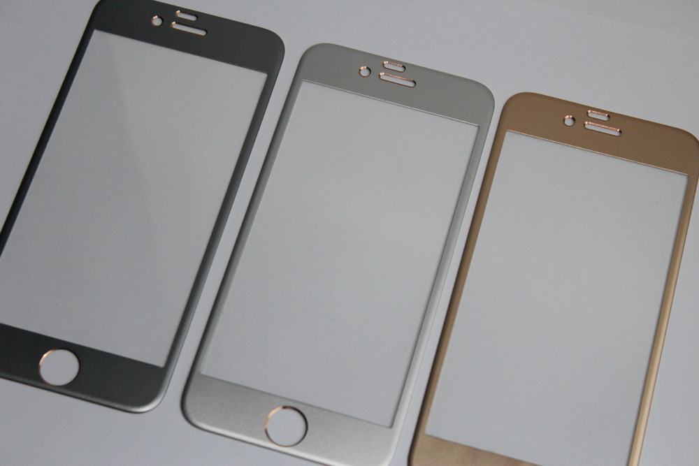 Защитное стекло с металлической рамкой для iPhone 6 6S - фото 5 - id-p78307419