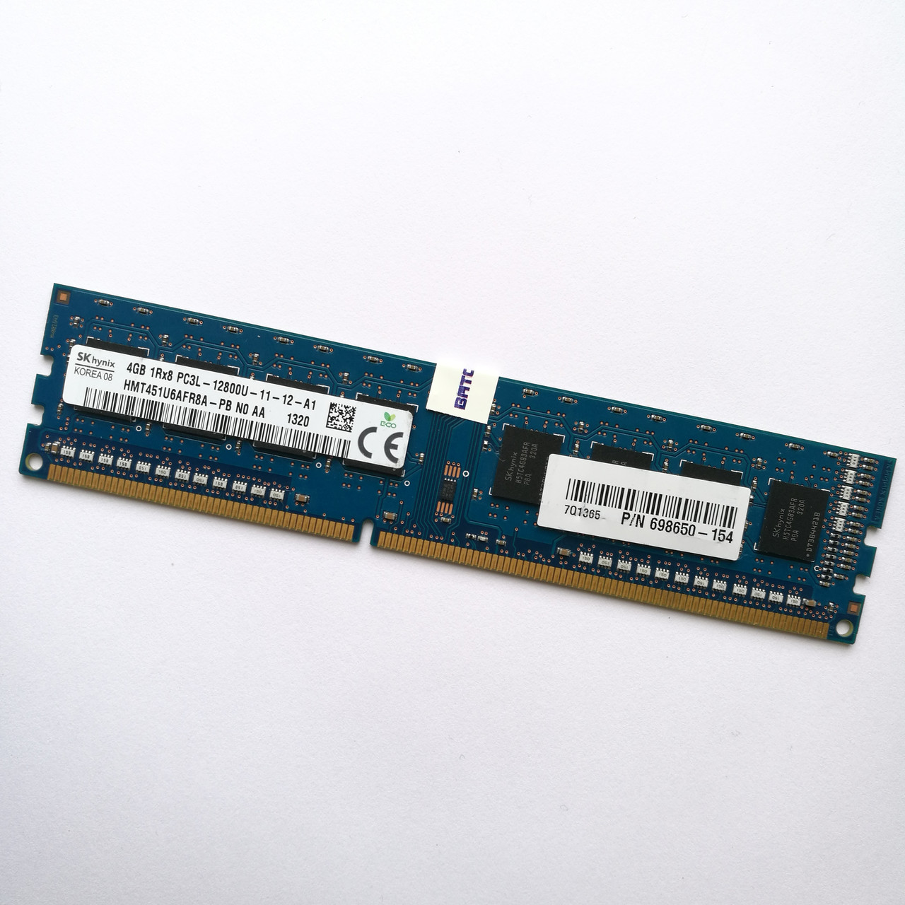 Оперативная память Hynix DDR3L 4Gb 1600MHz PC3L-12800 1R8 CL11 (HMT451U6AFR8A-PB N0 AA) Б/У, фото 1