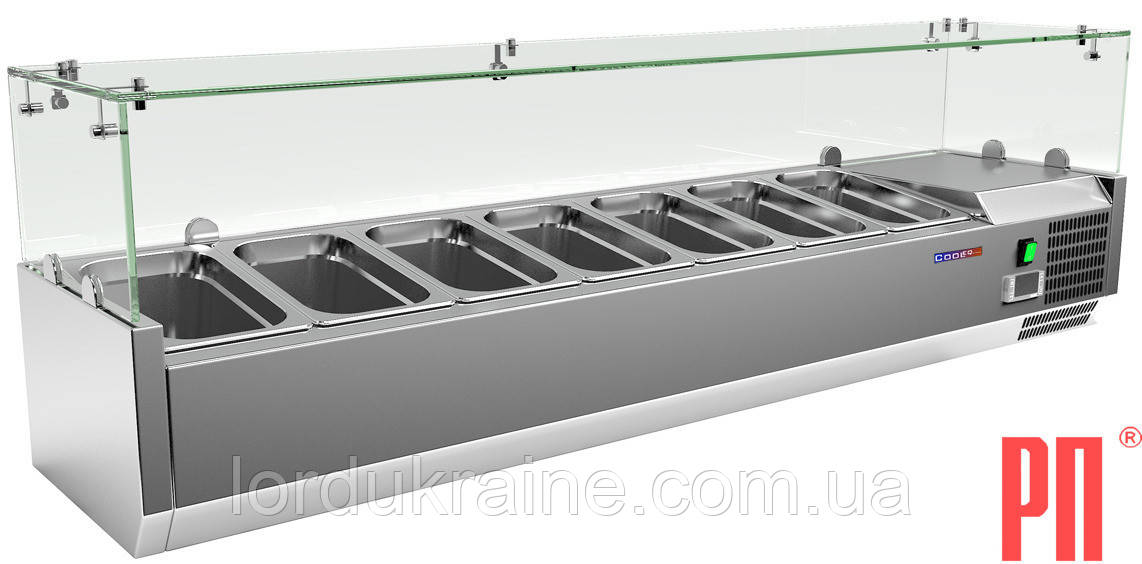 Вітрина холодильна настільна COOLEQ VRX 1500/330, фото 1