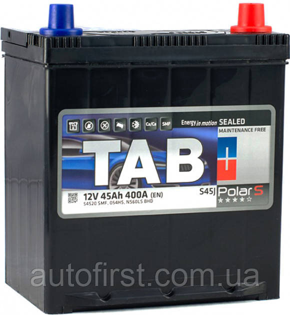 Акумулятор 45 Ah/12V TAB Polar S (0) Euro Japan