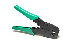 Кліщі обтискні LPT-15 для обтискання RJ-45 (8P8C) і RJ-12/11 (6P6C), гумові ручки