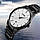 Skmei 9140 чорний із білим циферблатом чоловічий годинник, фото 5
