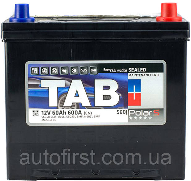 Акумулятор 60 Ah/12V TAB Polar S (0) Euro Japan