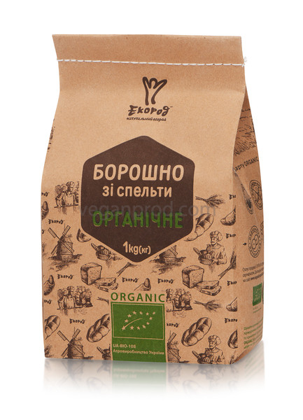 Борошно спельти, органічна, 1 кг, Экород