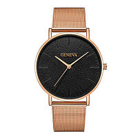 Мужские кварцевые наручные часы Geneva Platinum Black