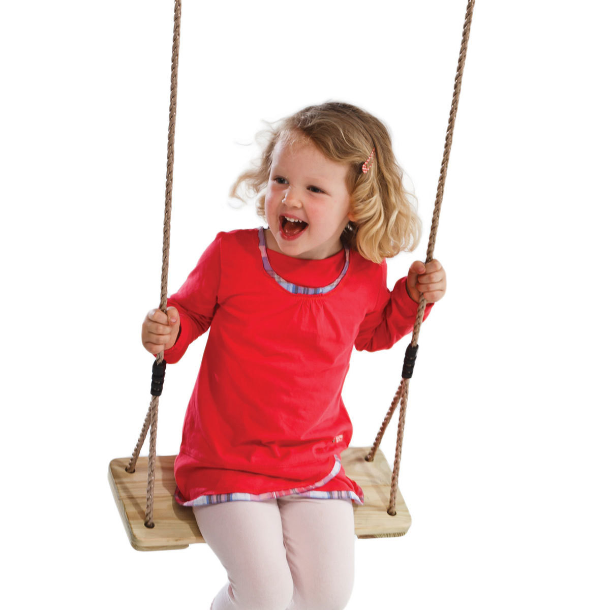 Дитячі підвісні гойдалки з дерева, фото 1