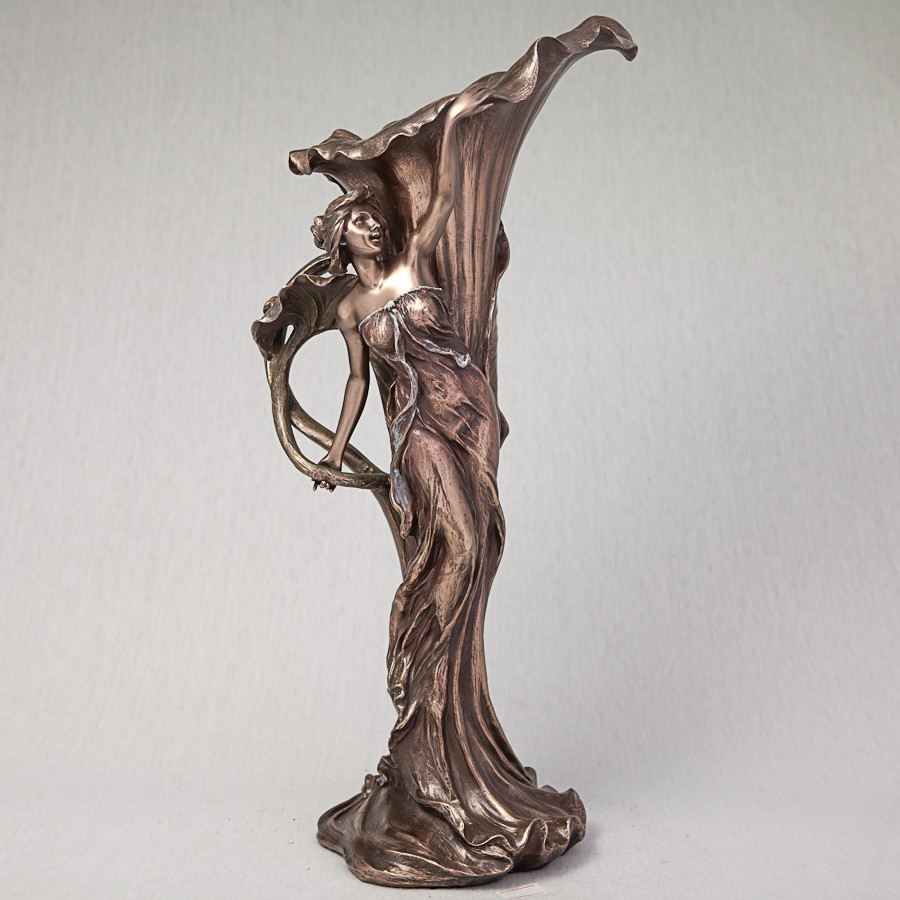 Декоративна ваза Veronese Дівчина грація 40 см 10215 V4 з бронзовим покриттям