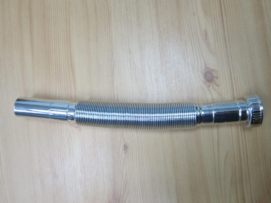Гнучка гофрована труба 32 мм, 40 мм (хром, Італія), фото 1