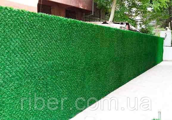 Сітка рабиця з ПВХ покриттям Н - 1м. Dark Green (зелений паркан), фото 3