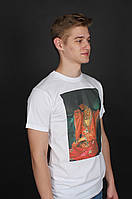 Мужская футболка белая с принтом Gucci (арт коллекция) УНИСЕКС